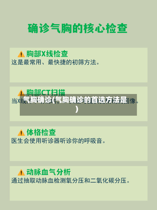 气胸确诊(气胸确诊的首选方法是)-第2张图片