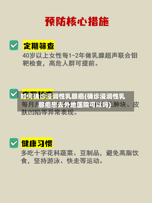 如何确诊浸润性乳腺癌(确诊浸润性乳腺癌想去外地医院可以吗)